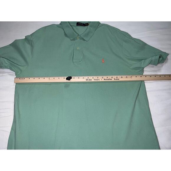Polo Ralph Lauren Shirt Men's Size 2XB Mint Green Pony Logo Classic Fit Preppy - Picture 7 of 15